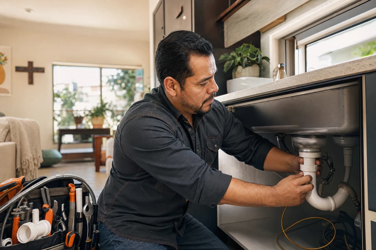 Profesional de Novy trabajando en una instalación